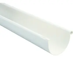 Marley Dachrinne Kunststoff halbrund Verkehrsweiss RAL 9016 NW 125 mm 1000 mm