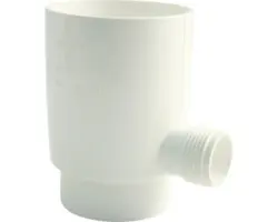 Marley Regensammler mit Anschluss 1“ Aussengewinde Verkehrsweiss RAL 9016 NW 105 mm