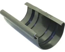 Marley Rinnenverbindungsschale Kunststoff halbrund Anthrazit metallic DB703 NW 125 mm