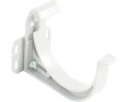 Marley Rinnenhalter Kunststoff verstellbar halbrund Verkehrsweiss RAL 9016 NW 75 mm