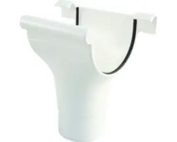 Marley Rinnenstutzen Kunststoff rund Verkehrsweiss RAL 9016 NW 75/53 mm