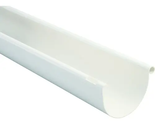 Marley Dachrinne Kunststoff halbrund Verkehrsweiss RAL 9016 NW 75 mm 2000 mm