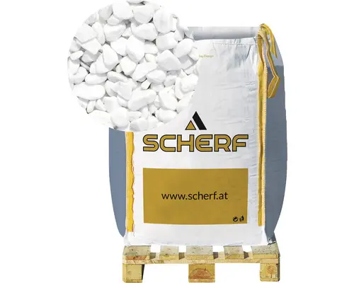 Zierkies Marmor 5-12 mm 1000 kg Bigbag Carrara-Weiß