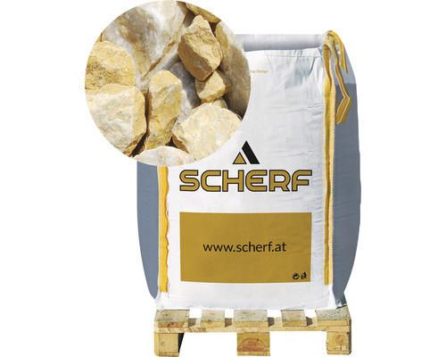 Marmorbruch 25-50 mm 1000 kg Bigbag gold-ocker