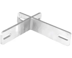 Lasche Zaunelemente Querriegel 23 x 23 cm