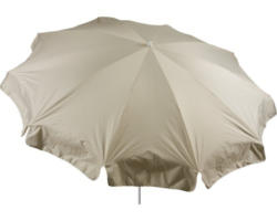 Sonnenschirm Marktschirm Ø 240 cm Polyester beige