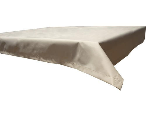 Tischdecke 110 x 140 cm Polyester rechteckig beige