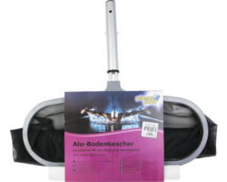 Profi-Bodenkescher Planet Pool Edelstahl 52x37 cm silber-schwarz