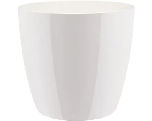 Übertopf elho Brussels Diamond Kunststoff Ø 20 H 19 cm weiß