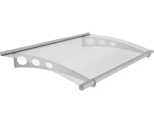 ARON Vordach Ingressa 150,5x91,5 cm silber Acrylglas transparent