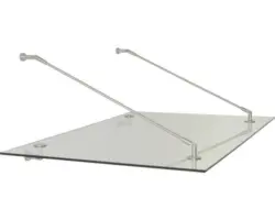 ARON Vordach Trasparo 150x90 cm VSG transparent