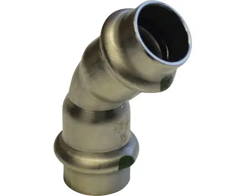 Bogen Viega Sanpress 45° 22 mm Pressfitting inox 2326