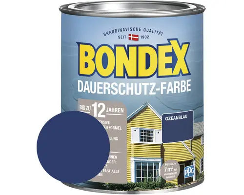 Dauerschutzfarbe Bondex ozeanblau 0,75 l