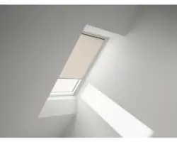 VELUX Sichtschutzrollo sand uni manuell Rahmen aluminium RFL MK08 4155S