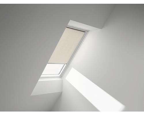 VELUX Sichtschutzrollo sand uni manuell Rahmen aluminium RFL UK04 4155S