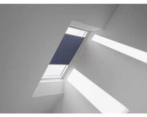 VELUX Wabenplissee Faltstore DuoLine blau manuell FHC PK08 1156S