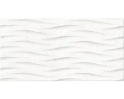 Feinsteinzeug Dekorfliese Varana 32,0x62,5 cm weiß matt