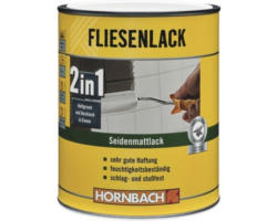 HORNBACH Fliesenlack Fliesenfarbe 2in1 seidenmatt weiß 1 l