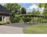 Hornbach Einzelcarport Karibu Dahnen 3 Variante B mit einem Einfahrtsbogen 318x860 cm kesseldruckimprägniert