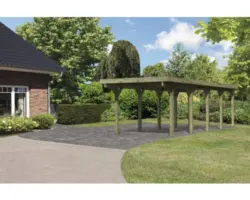 Einzelcarport Karibu Bremm 3 Variante A 318x860 cm kesseldruckimprägniert