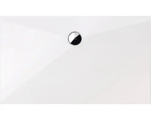 Extraflaches Rechteck-Duschwannen-Set Schulte D204812 80x120x2,5 cm weiß