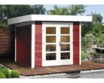 Hornbach Gartenhaus weka Designhaus 126 Gr.1 mit Fußboden 295 x 210 cm schwedischrot