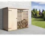 Hornbach Kaminholzunterstand weka Brennholzlager 663 inkl. Geräteraum 240x90 cm natur