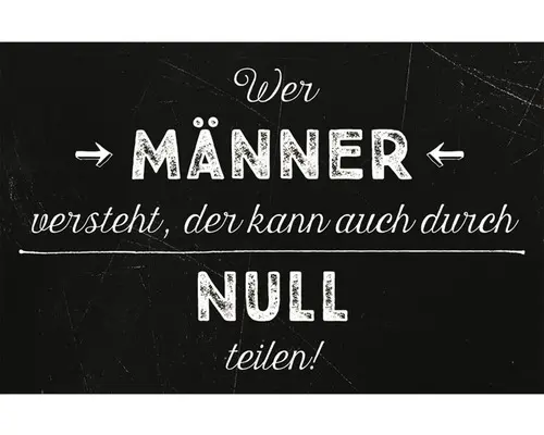 Dekomagnet Durch Null Teilen 5,5x8,5 cm