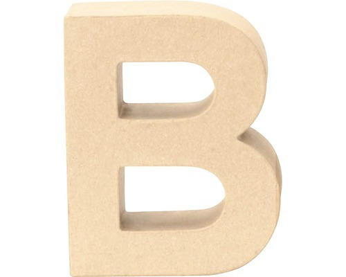 Buchstabe B Pappe 17,5x5,5 cm