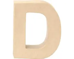 Buchstabe D Pappe 17,5x5,5 cm