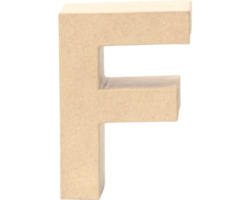 Buchstabe F Pappe 17,5x5,5 cm