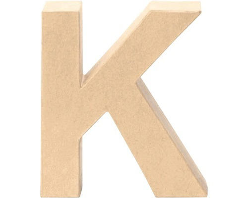 Buchstabe K Pappe 17,5x5,5 cm