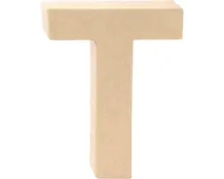 Buchstabe T Pappe 17,5x5,5 cm