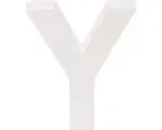 Hornbach Buchstabe Y Pappe 10x3,5 cm weiß