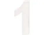 Hornbach Zahl 1 Pappe 10x3,5 cm weiß