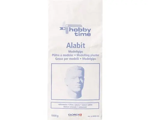 Gießmasse Modellgips Alabit 5 kg weiß