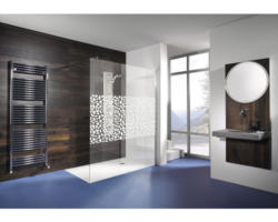 Raumdusche Breuer Entra Walk In 1400x2000 mm Dekorglas alu-silber matt