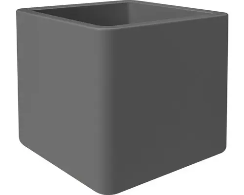 Pflanztopf elho Pure Soft Brick Kunststoff 50x50x49 cm anthrazit inkl. Rollen