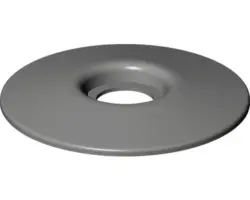 Ersatzunterlagsscheibe Mkw B987-099 für WC-Sitz weiß