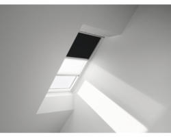 VELUX Vorteils-Set Verdunkelungsrollo uni schwarz und Faltstore Plissee weiß manuell Rahmen aluminium DFD CK04 3009S