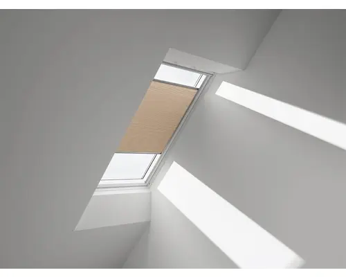 VELUX Wabenplissee uni goldbeige manuell FHC P08 1049S
