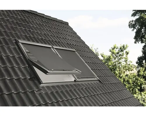 VELUX Hitzeschutz-Markise transparent schwarz solarbetrieben MSL SK06 5060