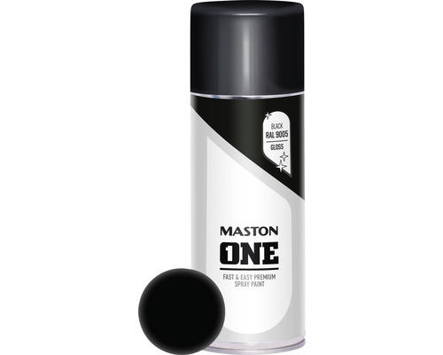 Sprühlack Maston ONE glanz schwarz 400 ml