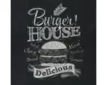 Hornbach Glasbild Burger House 30x30 cm GLA1012