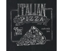 Glasbild Italian Pizza 50x50 cm GLA1013