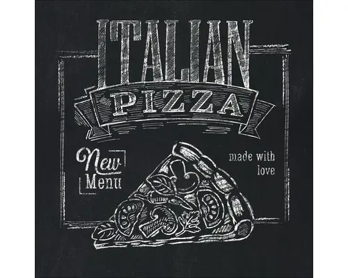 Glasbild Italian Pizza 30x30 cm GLA1013