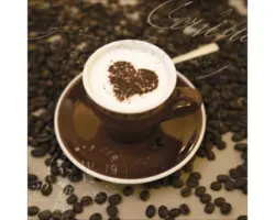 Glasbild Mocca II 50x50 cm GLA577