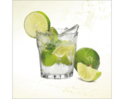 Glasbild Caipirinha 20x20 cm GLA698