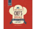 Hornbach Glasbild Retro Chef's Special 30x30 cm GLA931