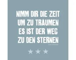 Glasbild Nimm Dir Die Zeit 20x20 cm GLA993